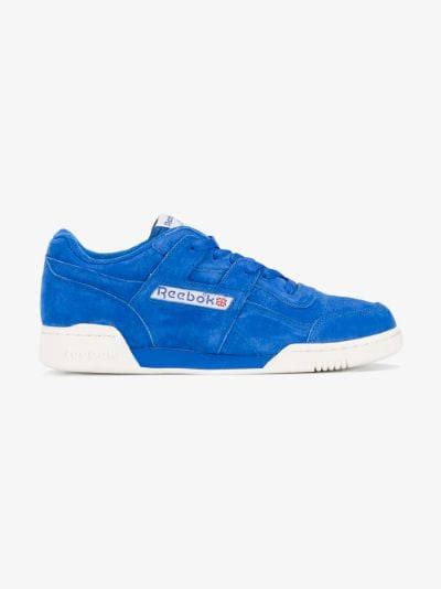 Reebok Blue Suede Workout Plus Vintage Trainers Browns