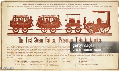 First Steam Railroad Passenger Train Photos and Premium High Res ...