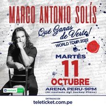 Marco Antonio Solis Tickets, Tour Dates & Concerts 2026 & 2025 – Songkick