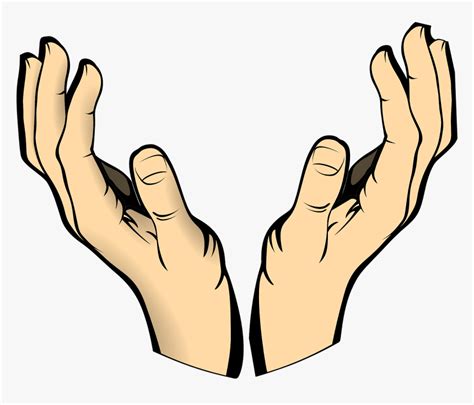 Worship Cartoon - Hands Clipart, HD Png Download - kindpng