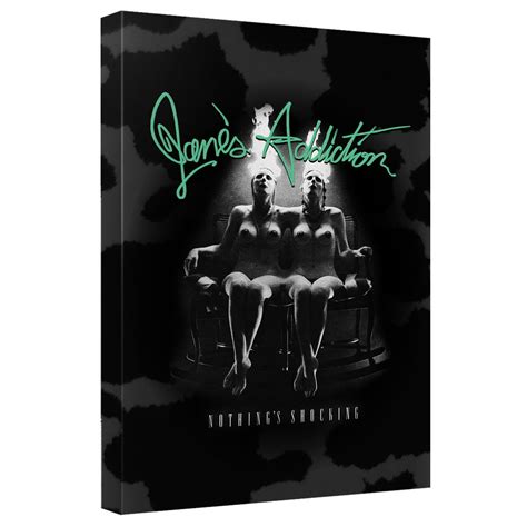 Janes Addiction Nothings Shocking Canvas Wall Art With Back Board White