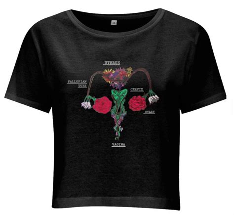 Floral Uterus T Shirt Feminist T Shirt Vulva T Shirt Floral Etsy