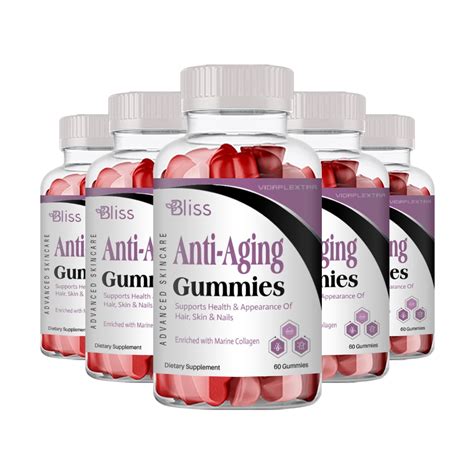 (5 Pack) Bliss Gummies - Bliss Anti-Aging Gummies - Walmart.com