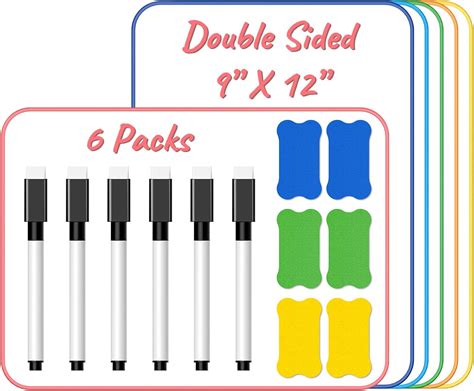 Buy Small Dry Erase Board X Inch Lapboard Pack Ohuhu Double