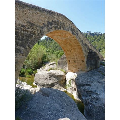 Bridge Romanesque River Buttress Stone Bridge-20 Inch By 30 Inch ...