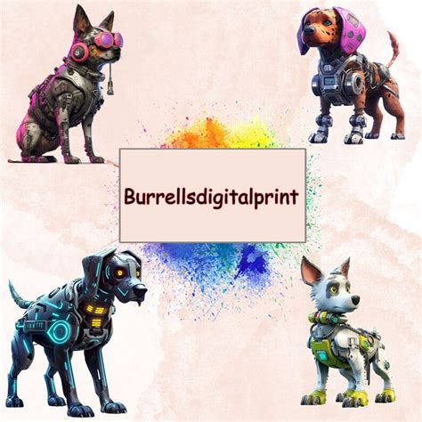 Dog Clipart Cyberpunk Clipart Cyberpunk Dog Clipart 3D - Etsy