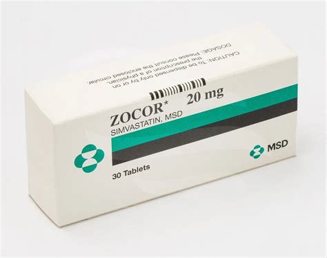 Zocor 20mg Tablet Simvastatin At Rs 180stripe Simvastatin Tablet In