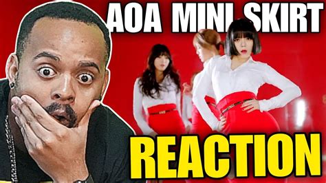 AOA Mini skirt AOA 짧은 치마 Miniskirt M V Reaction YouTube