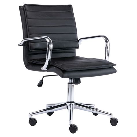 Milara Faux Leather Office Chair Black