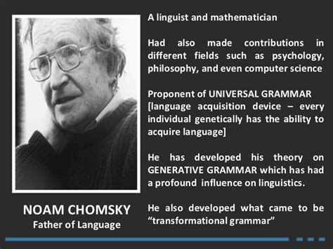 Generative Theory On Language