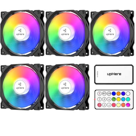 Uphere Mm Rgb Led Case Fan For Computer Cooling Ultra Quiet High