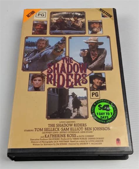 The Shadow Riders Vhs Tom Selleck Sam Elliott Katharine Ross Eur