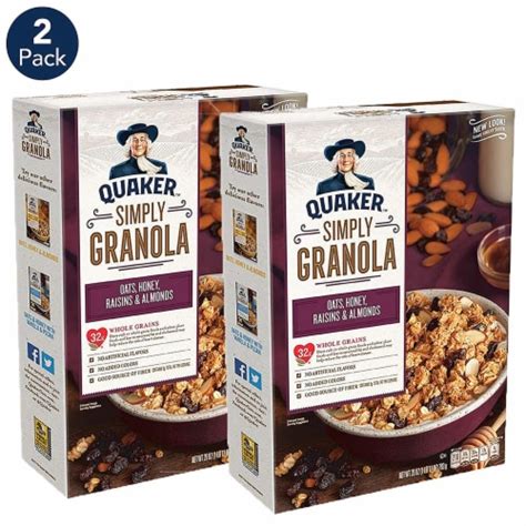 Quaker™ Simply Granola Oats Honey Raisins And Almonds Cereal 2 Ct 28 Oz King Soopers