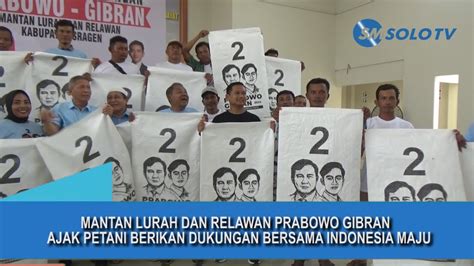 Mantan Lurah Dan Relawan Prabowo Gibran Ajak Petani Berikan Dukungan