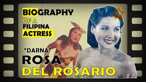 Rosa Del Rosario Biography Pinakaunang Lumipad Na Darna Kilalanin