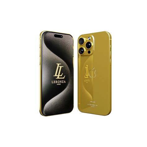 24K Full Gold iPhone 15 Pro max Elite | Leronza.com