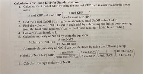 Solved Experiment 9 ACID BASE TITRATION STANDARDIZATION Chegg