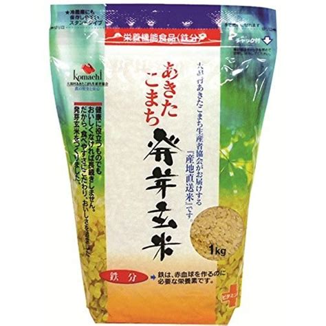 大潟村あきたこまち生産者協会 あきたこまち 発芽玄米鉄分 1kg×1袋 うるち米、玄米 最安値・価格比較 Yahooショッピング