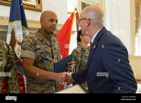 U S Marine Corps Master Sgt Robert Mackey An Administrative