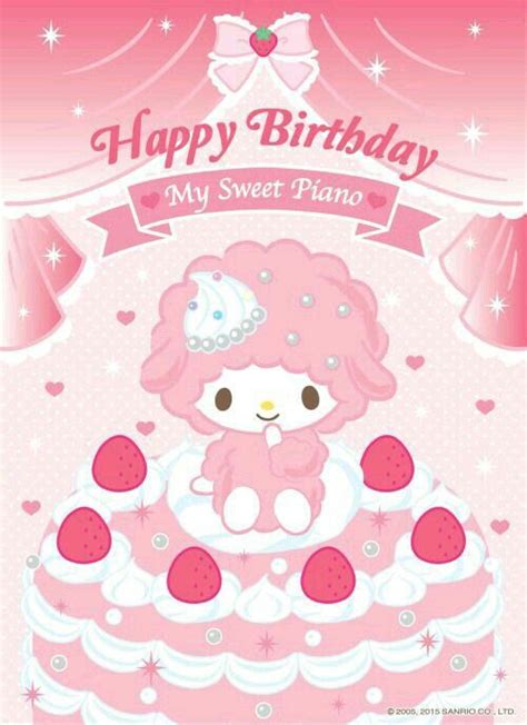 Happy Birthday My Sweet Pino Sanrio My Melody Wallpaper Kawaii Wallpaper Iphone Wallpaper