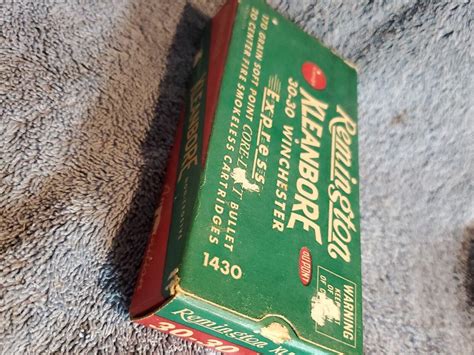 Vintage RARE REMINGTON KLEANBORE 30 30 WINCHESTER EXPRESS 170 Gr AMMO