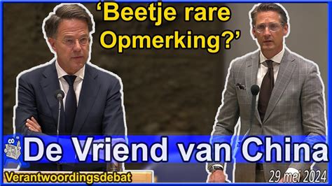 Mark Rutte Houdt Van Rusland China Joost Eerdmans Vraagt Waarom