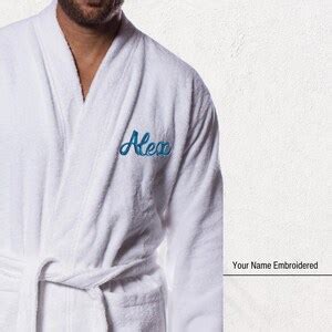 Gay Couple Robes Customizable His His Terry Cloth Monogram Cotton For Mr And Mr Perfect