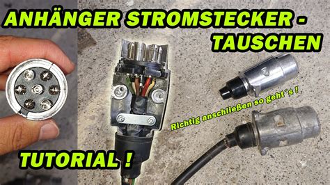 Anh Nger Stromstecker Reparieren Tauschen Wechseln Tutorial