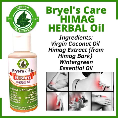 ⚡🔥⚡bryels Himag Herbal Oil Organic Massage Oil Pantanggal Ng Sakit Ng Kasukasuan Joint Pains