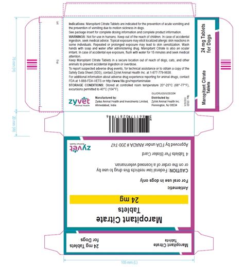 DailyMed - MAROPITANT CITRATE tablet