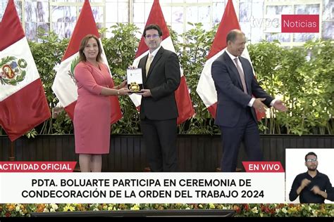 Presidenta Boluarte Encabeza Ceremonia De Condecoraci N Orden Del