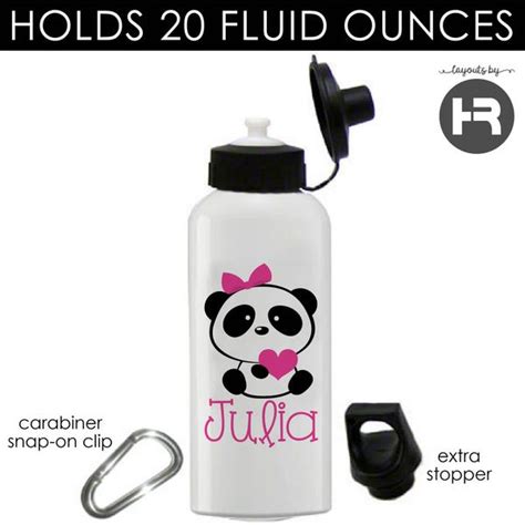 Panda Water Bottles Etsy