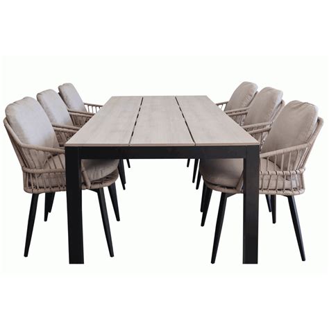 Tuinset 6 Personen Rope Tuinstoelen Tuintafel Polywood