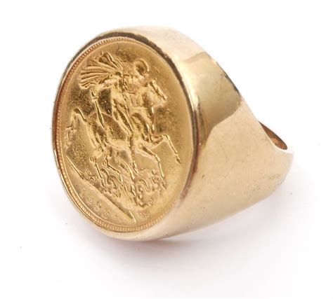 Victoria Gold Sovereign 1893 Mounted In 9ct Gold Ring At Whytes