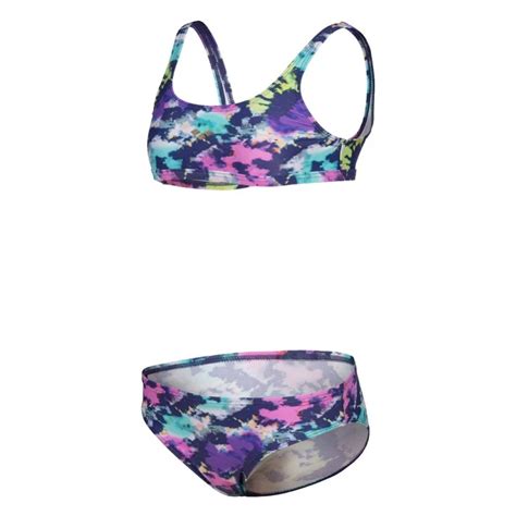 Dívčí plavky Arena Tie and Dye Bikini Top Girls Navy cm GLAMI cz