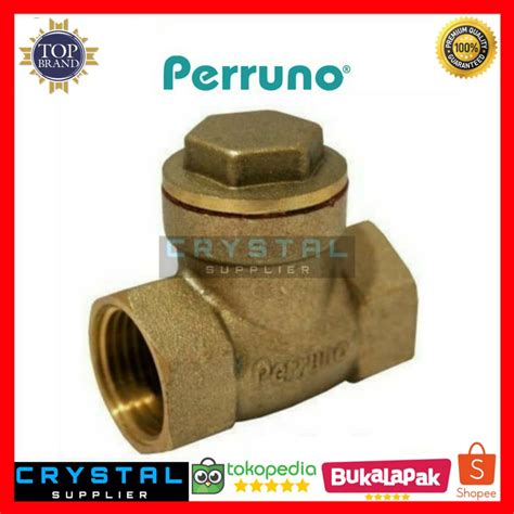 Jual Check Valve Perruno Inch Kuningan Klep Tabo Tabok Taboh