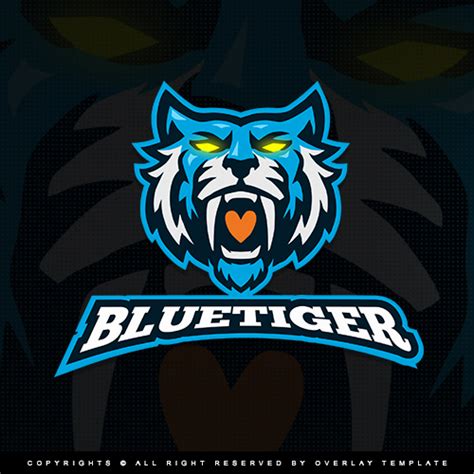 BlueTiger - Logo - Overlaytemplate | Animal logo, Blue tigers, Tiger logo