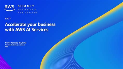 Aws Summit Anz Accelerate Your Business With Aws Ai Services