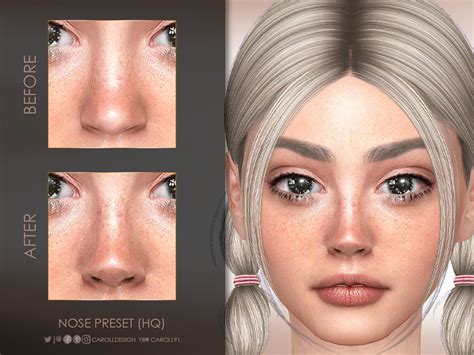 The Sims Resource Nose Preset 2 Hq The Sims 4 Pc Sims 4 Cas Sims Cc