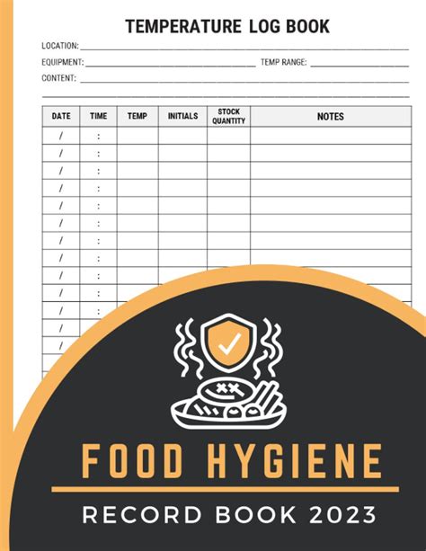 Buy Food Hygiene Record Book 2023 All In One Book Including Kitchen