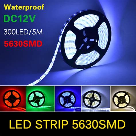 Waterproof M Led Strip Smd Leds M Flexible Dc V Red