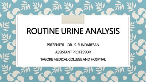 Urinary Tract Infections And Urine Analysis Pptx