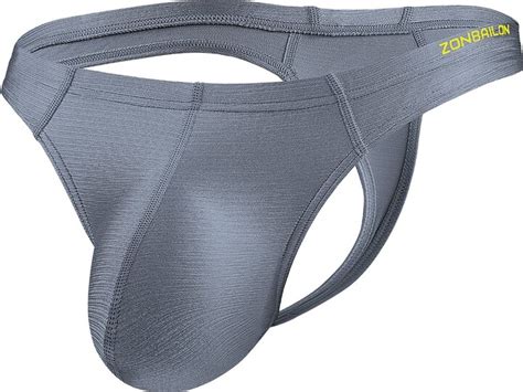 Zuolaiyin Mens Thong Underwear Bulge Pouch G String T Back Soft Ice