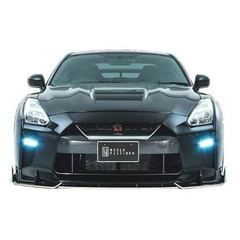 ロウェン GT R GTR R35 後期 フロントレーシングスポイラー FRP Wet Carbon 未塗装 1N005A10 ROWEN