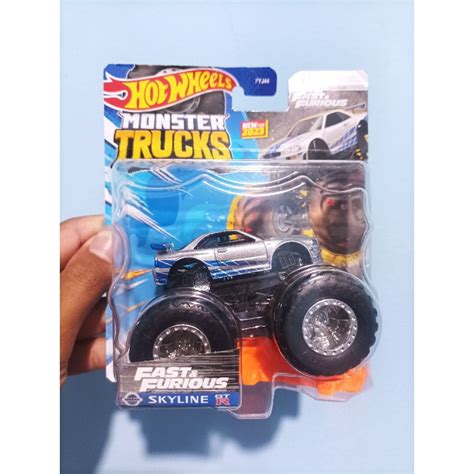 Jual Hot Wheels MONSTER TRUCKS NISSAN SKYLINE R34 Shopee Indonesia