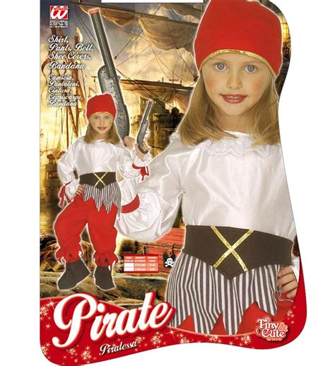 Kinder Piratin Kostüm Set Karneval Fasching Mädchen Piraten Kapitän