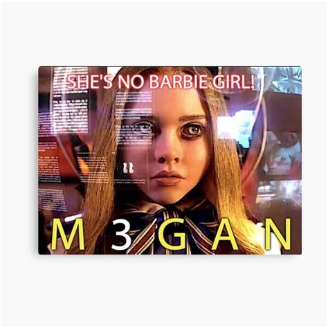 M3GAN MEGAN MOVIE ROBOT DOLL Canvas Print For Sale By Promoboy