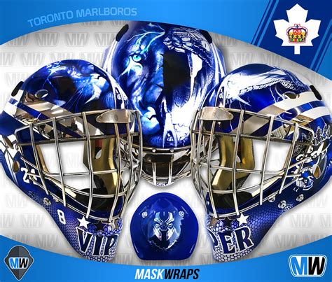 Goalie Mask Vinyl Wraps Custom Design For Hockey Helmets