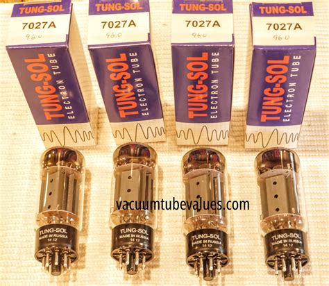 Tung Sol Factory Platinum Matched Quad Four A Power Tubes