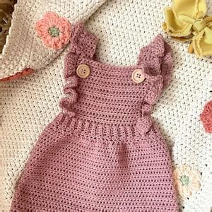 CROCHET PATTERN PDF Ginny Romper Baby Romper Baby Crochet Baby Girl